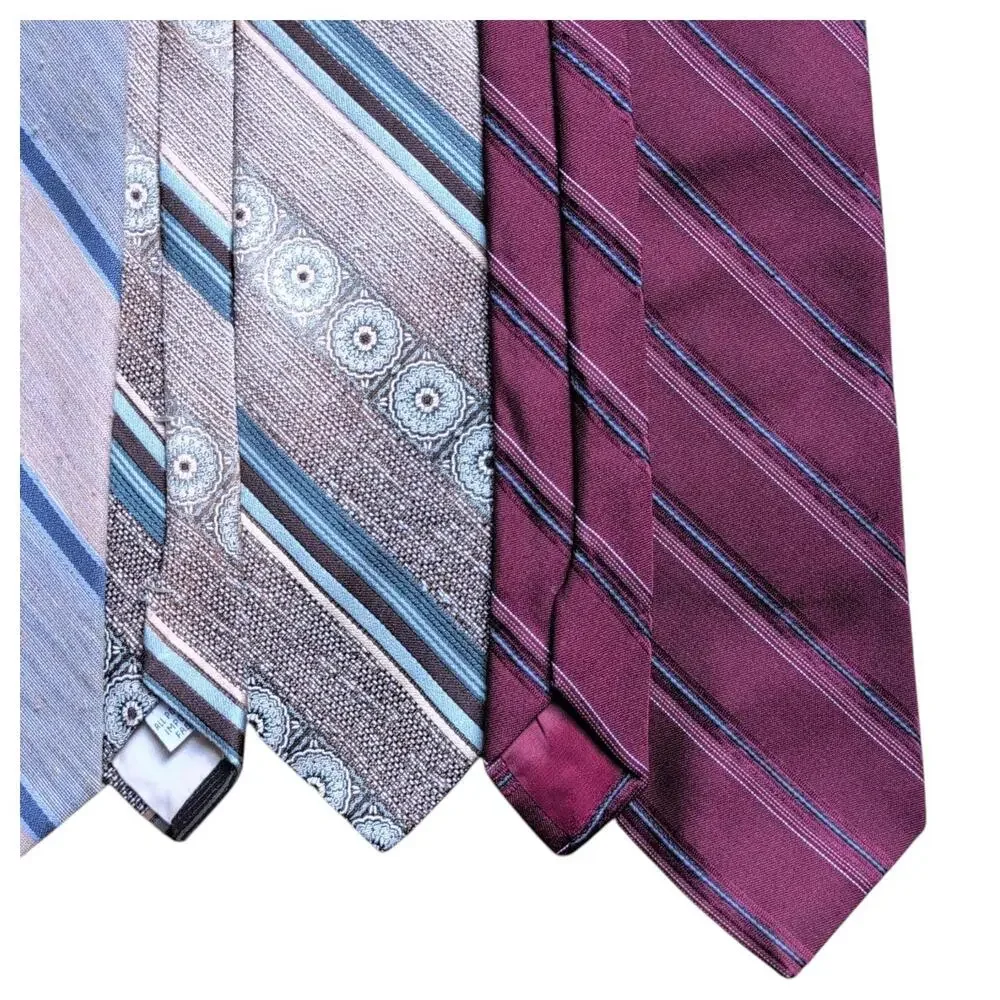 Vintage Ties Lot Striped‎ Dini Wemlon Gerard Philippe Wembley Paisley 80s 90s